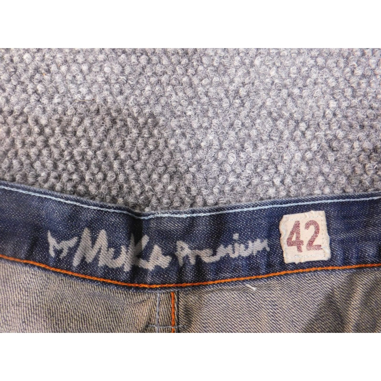 Etro muka Jeans 42x32 Mens Straight Denim Blue Cotton Zip Pockets Vintage Grunge Cowboy 90s Style Jeans Mens Regular 42x32 Size US 42 / EU 58 - 6 Thumbnail