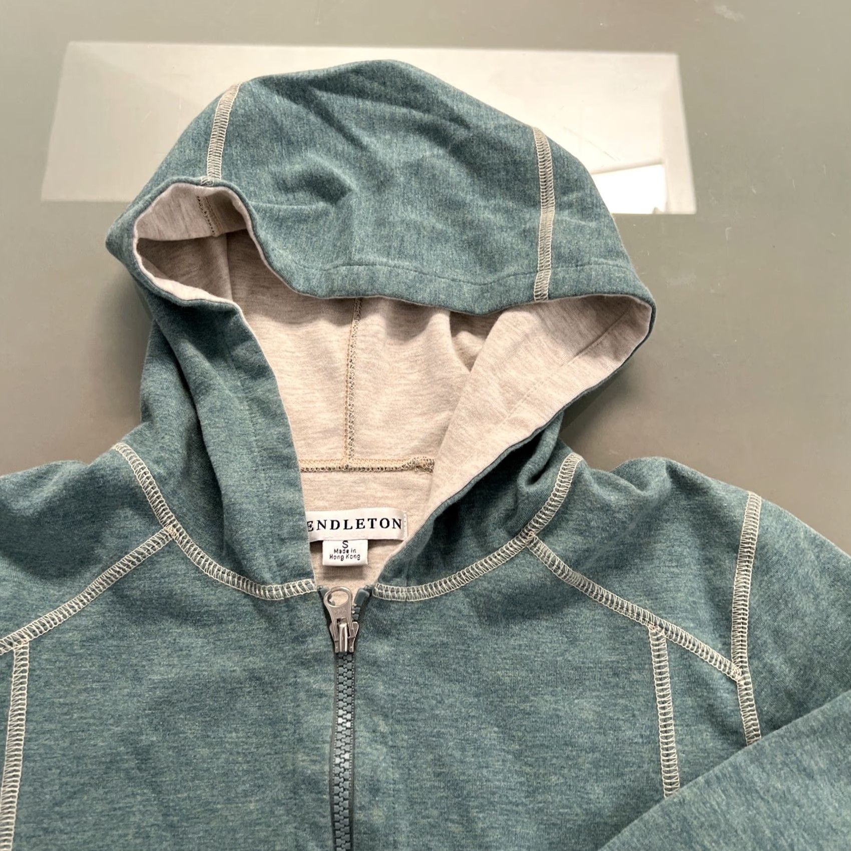 Pendleton Pendleton Sweat Shirt Women’s S Heather Green Hoodie Full Zip Sweater Size S / US 4 / IT 40 - 3 Thumbnail