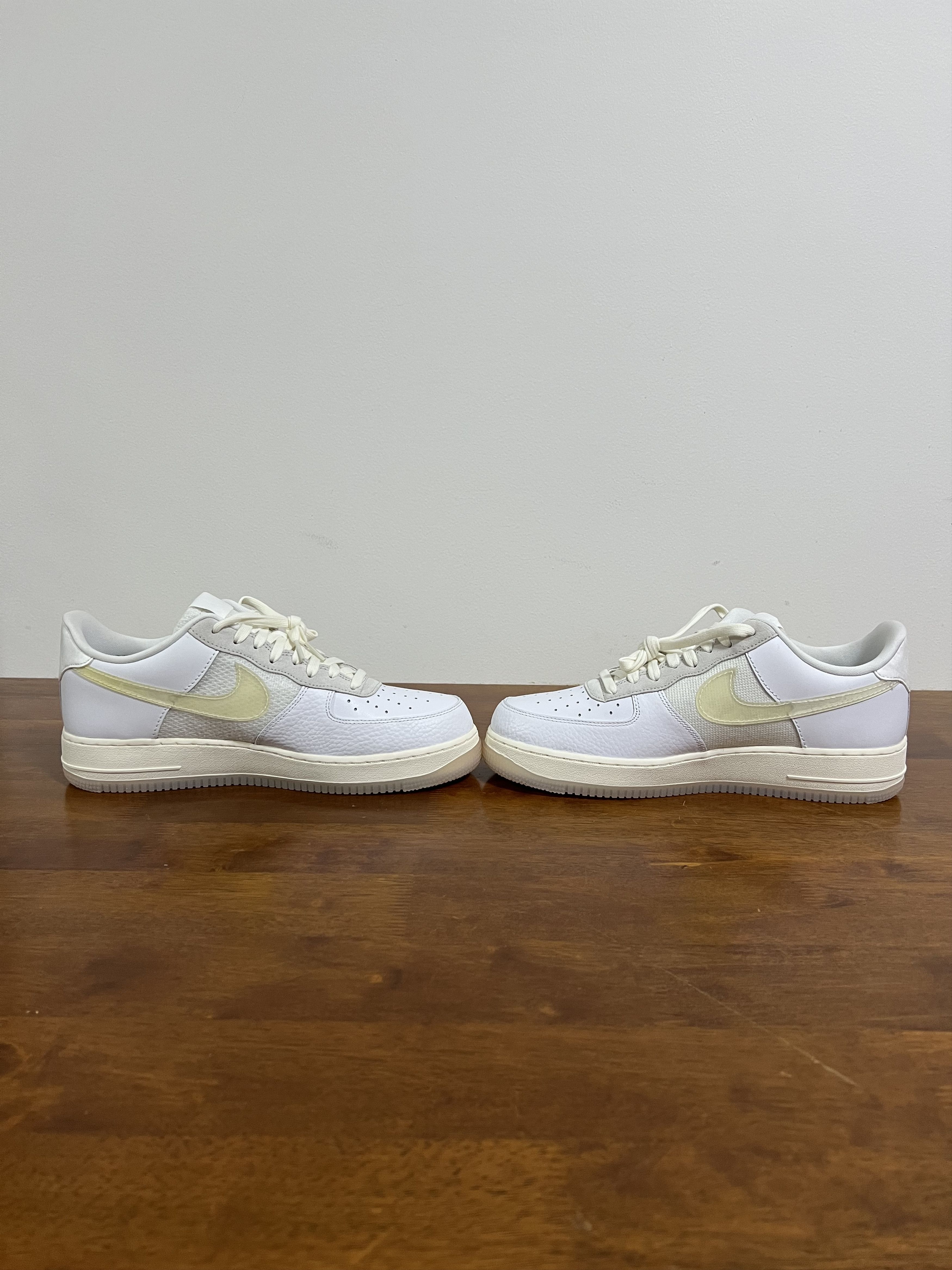 Nike 💚 2020 Nike Air Force 1 LV8 "DNA" White/White-Sail-Black Size US 11.5 / EU 44-45 - 3 Thumbnail