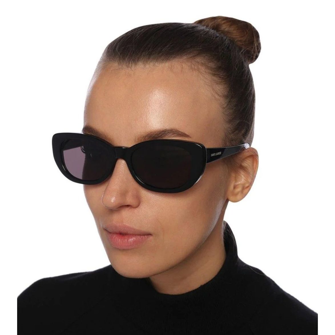 NEW Saint Laurent SL316 Betty Black Oval Sunglasses