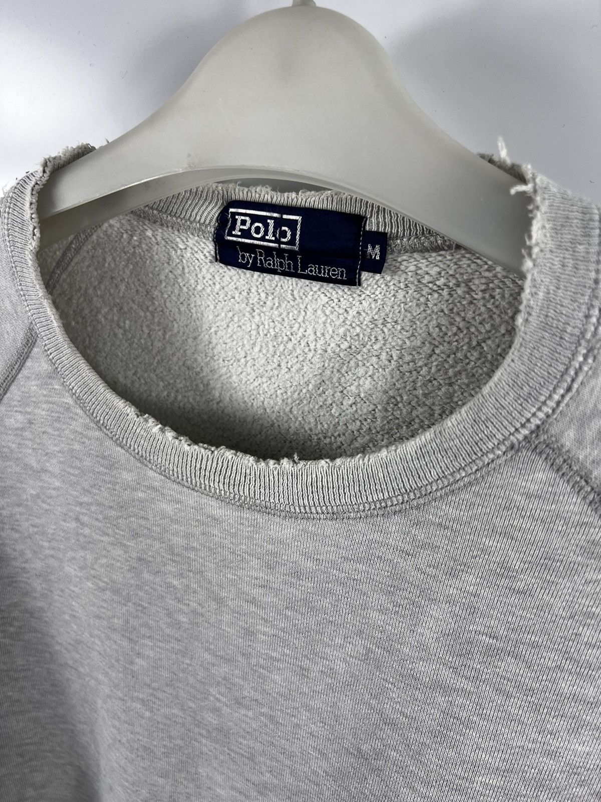 Polo Ralph Lauren 🔥 Rare & Distressed Polo Ralph Lauren Sweatshirt in Grey Size US M / EU 48-50 / 2 - 5 Thumbnail