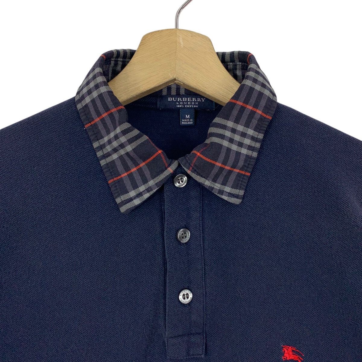 Burberry × Designer BURBERRY London nova check collar design polo tee Size US M / EU 48-50 / 2 - 5 Thumbnail