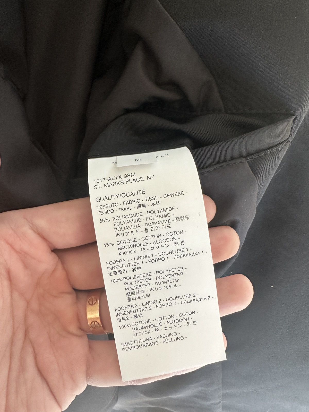 1017 ALYX 9SM Back Logo Bomber Jacket