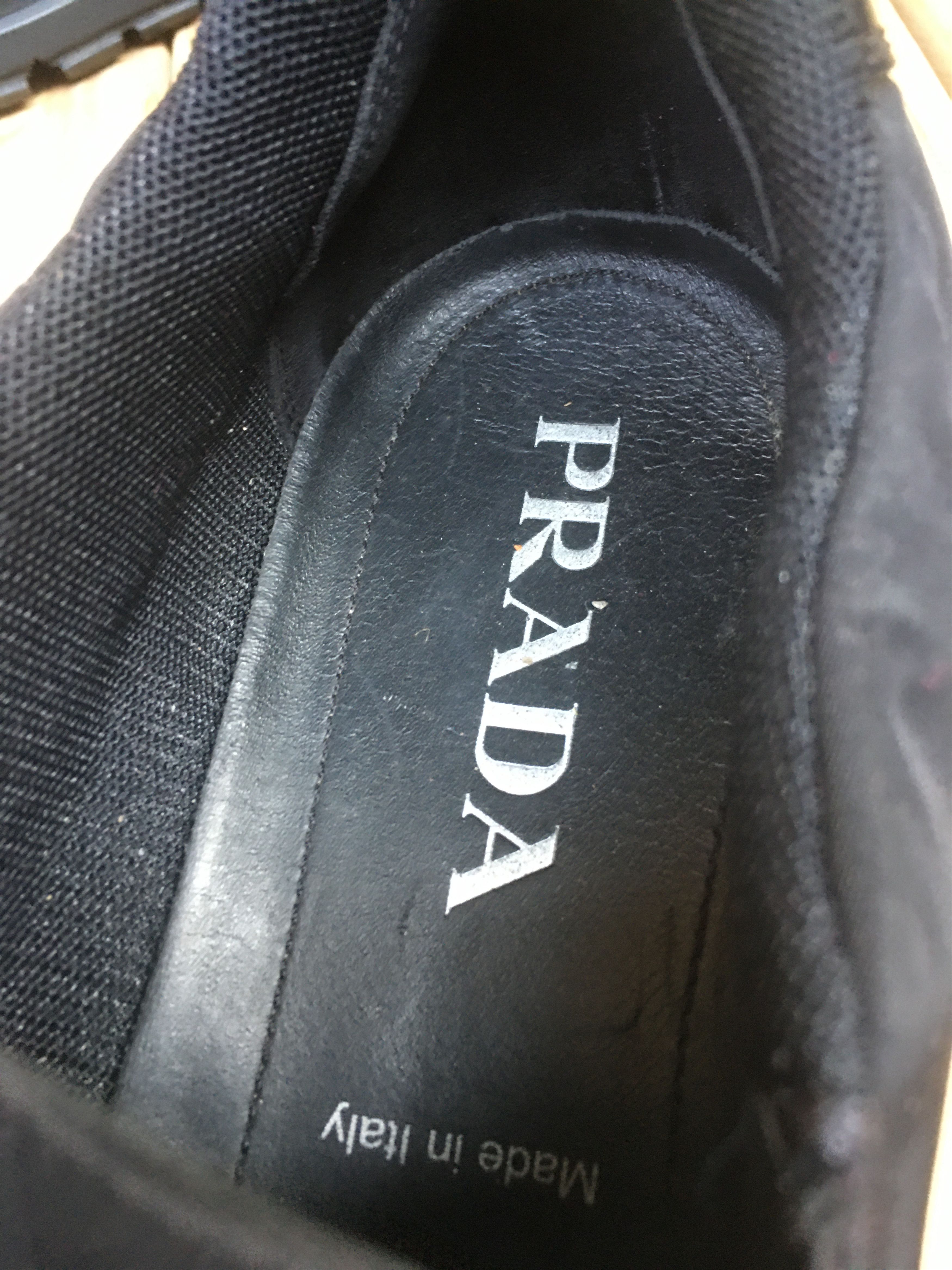 Prada PRADA Black Men's Leather / Nylon Casual Sneakers Uk 5.5 Size US 6.5 / EU 39-40 - 7 Thumbnail