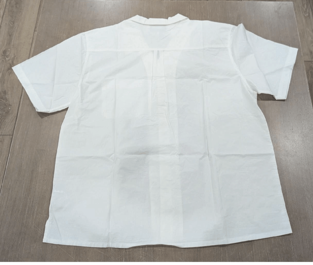 Frame FRAME Cotton SS Button Up Camp Shirt Milk US 2XL Size US XXL / EU 58 / 5 - 4 Thumbnail