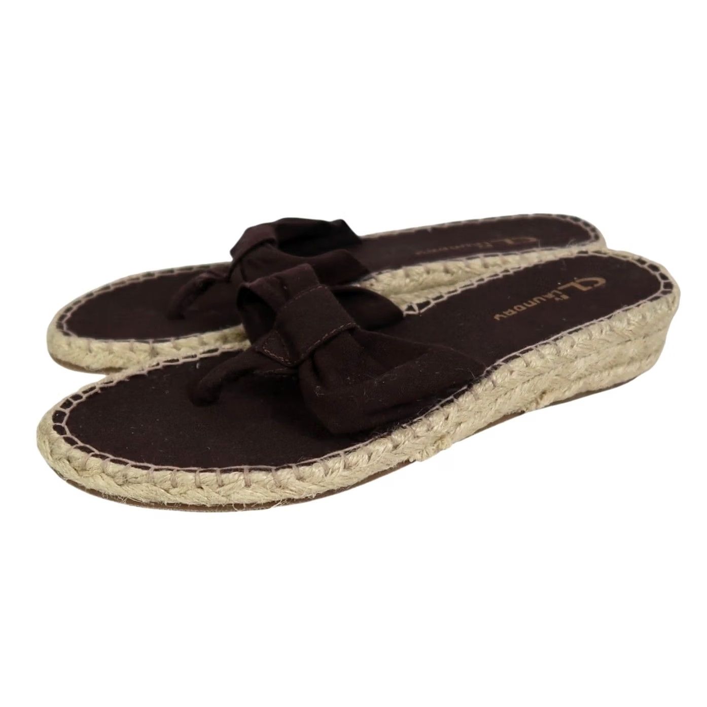 Chinese Laundry Chinese Laundry Brown Thong Espadrille Wedge Sandals 7.5 Women Casual Spring Summer Wedge Heel 1.25" Size US 8 / IT 38 - 2 Thumbnail