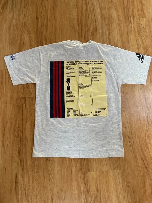 Adidas × Vintage Rare 1938 World cup poster 1938 history by adidas Size US S / EU 44-46 / 1 - 7 Thumbnail