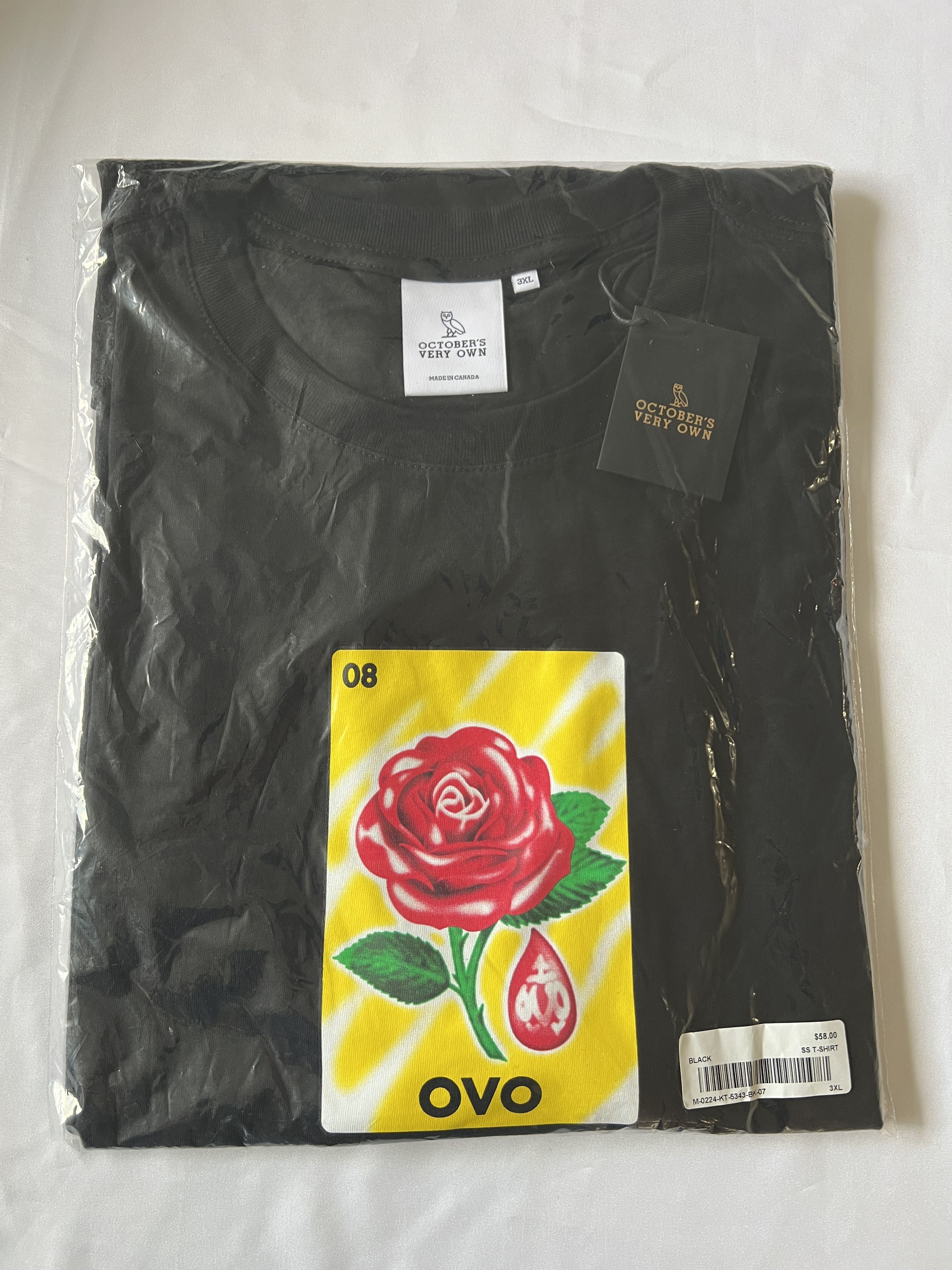 Drake *RARE* OVO SANDRA'S ROSE BLACK T-SHIRT TEE XXXL Size US XXL / EU 58 / 5 - 2 Thumbnail