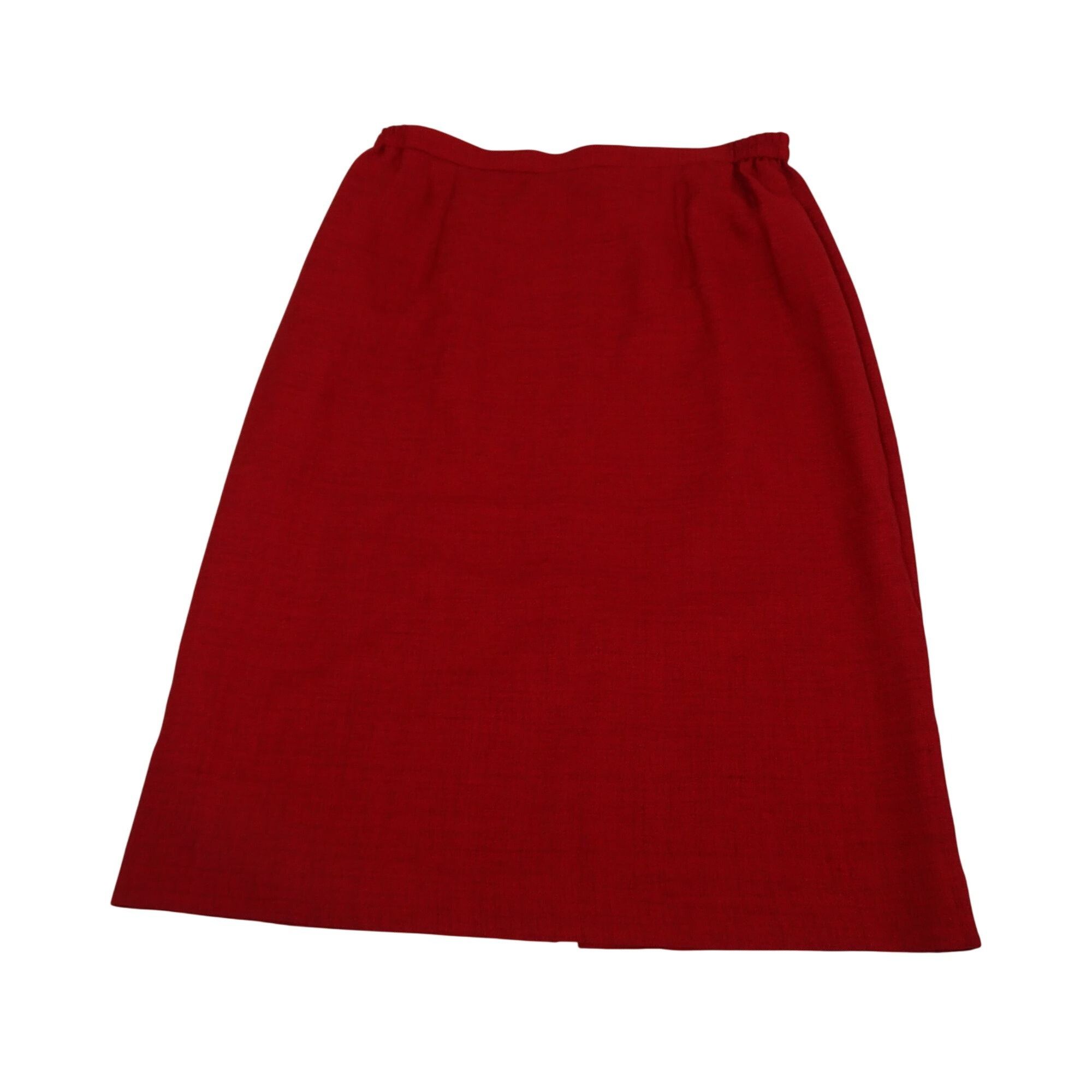 Other Vintage Leslie Fay 2 Pc Red Skirt Suit Women Size 10 Size L / US 10 / IT 46 - 5 Thumbnail