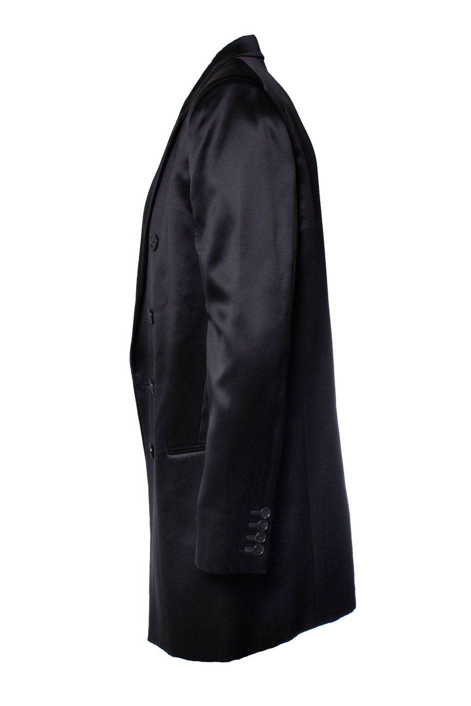 Saint Laurent Paris Saint Laurent, black silk blazer 2021 Size 52R - 4 Thumbnail