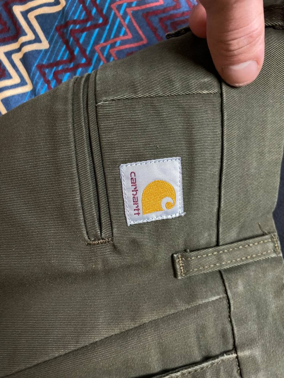 Carhartt vintage jeans pants Y2K Carhartt WIP logo streetwear Size US 31 - 4 Thumbnail
