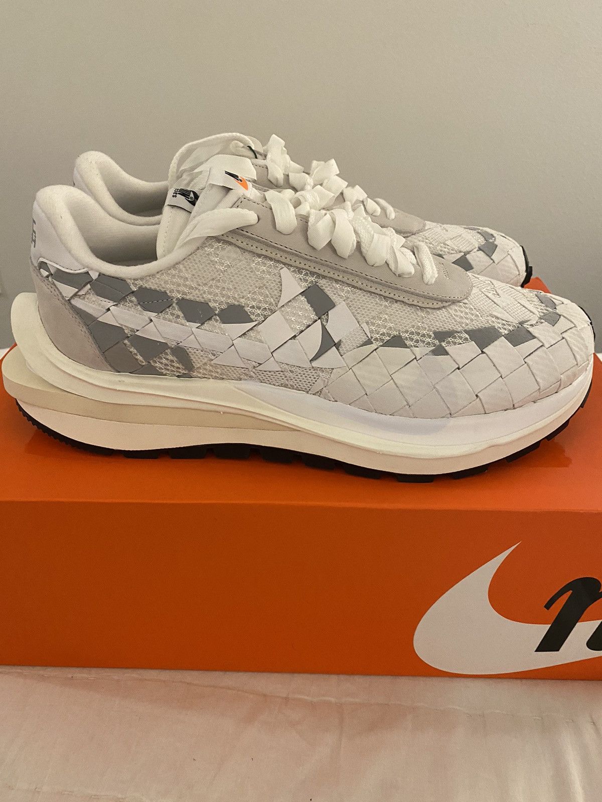 Jean Paul Gaultier x Sacai x Nike VaporWaffle Woven White
