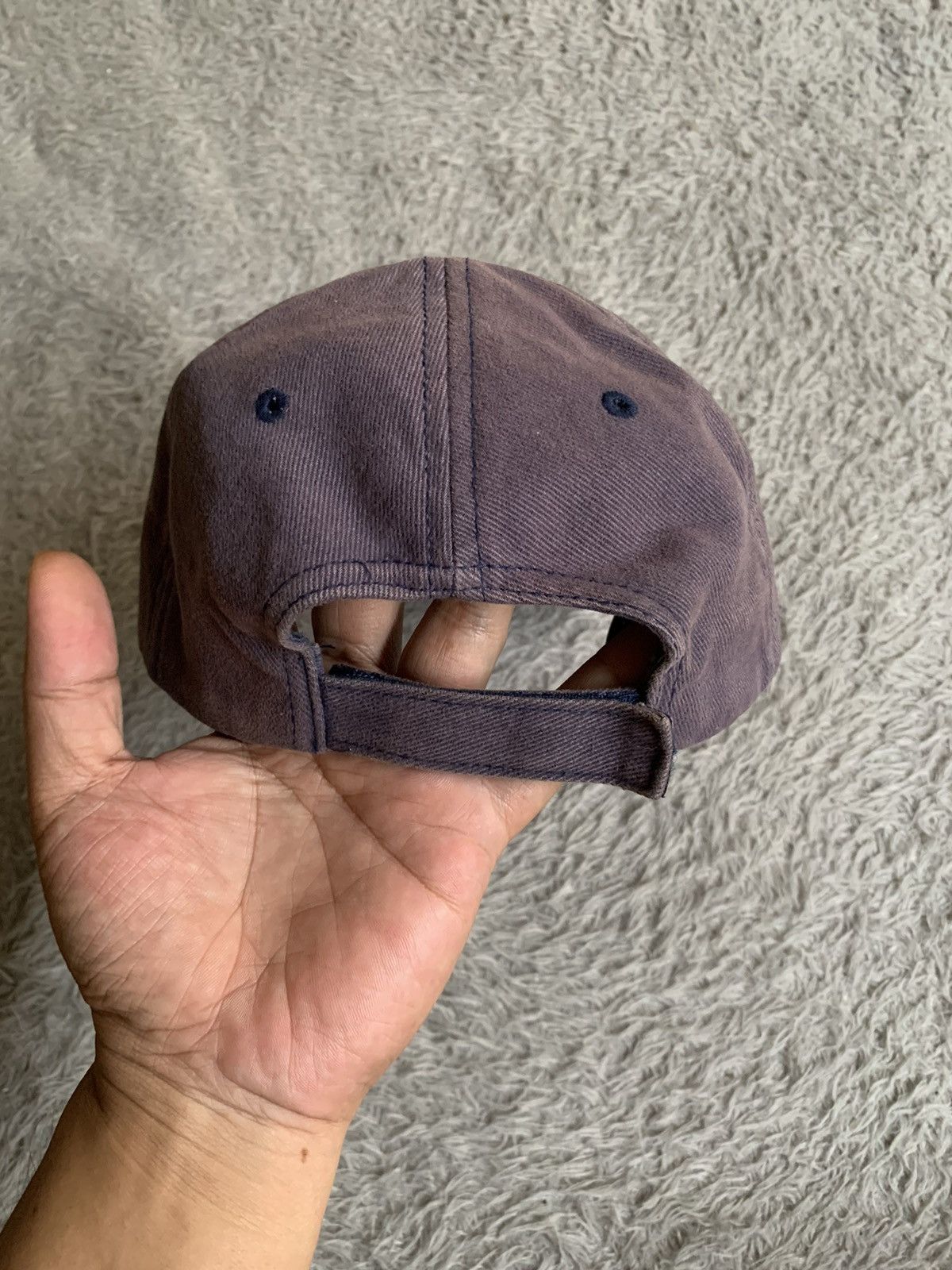 Balenciaga Balenciaga Embroidered Logo Washed Navvy Cap Hat Size ONE SIZE - 9 Thumbnail