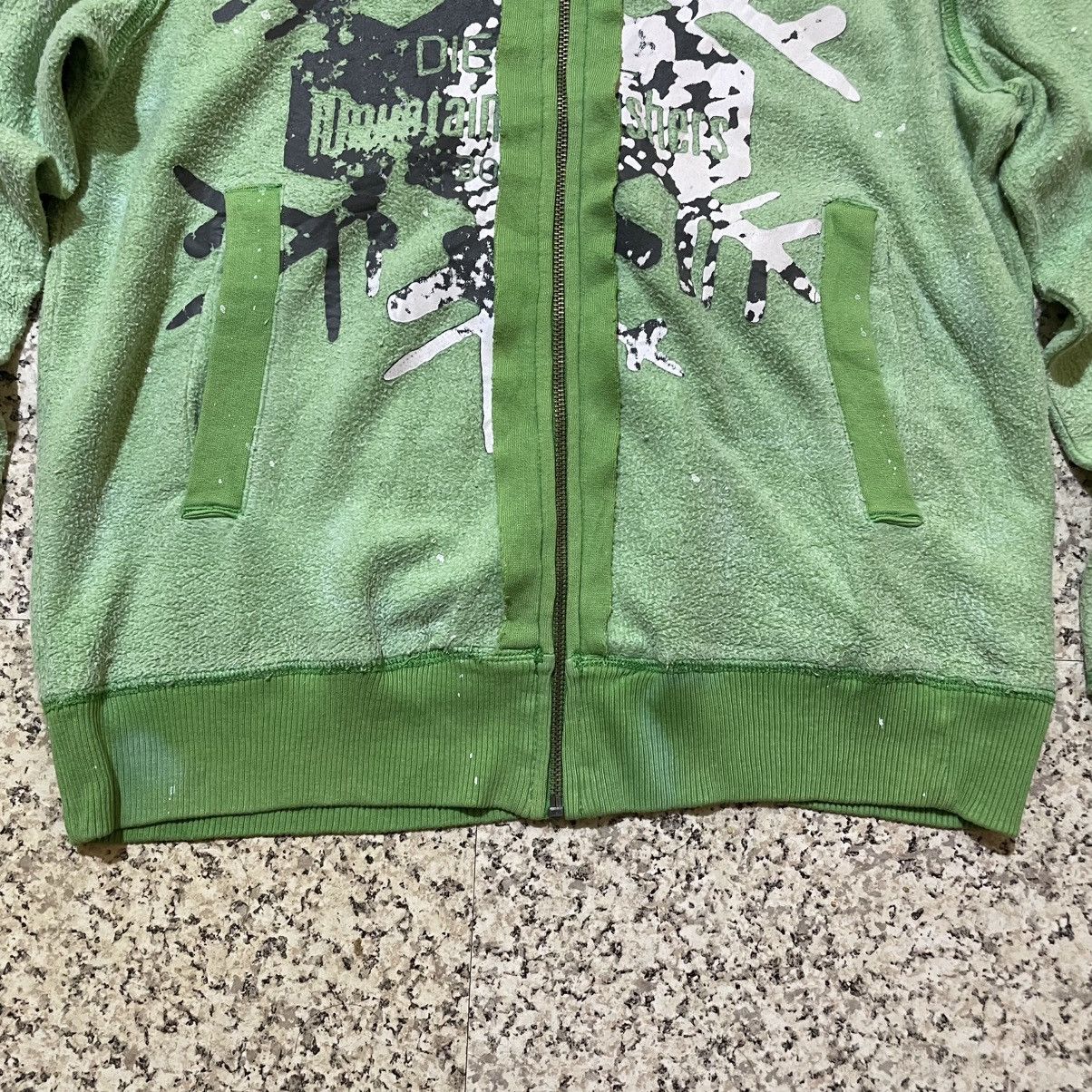 Diesel Vintage Diesel Y2k Grunge Style Distressed Full-Zip Hoodie Size XL / US 12-14 / IT 48-50 - 3 Thumbnail