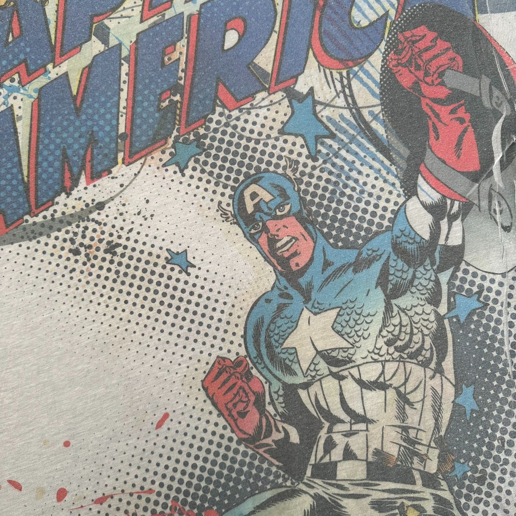 Marvel Comics Vintage Y2K Captain America T-Shirt All Over Print AOP Tee Size US L / EU 52-54 / 3 - 3 Thumbnail