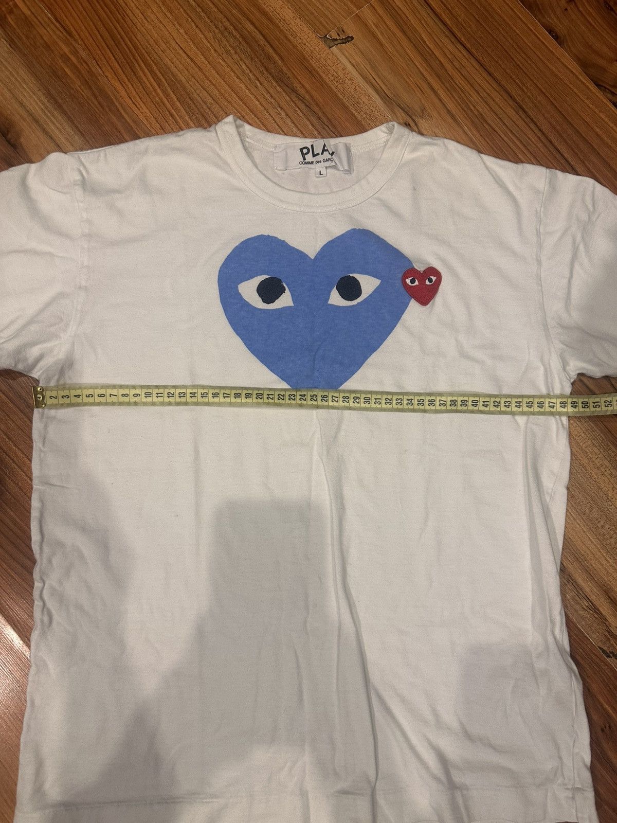Other COMME DES GARCONS CDG PLAY BIG PINK HEART TEE WHITE Size L Size US L / EU 52-54 / 3 - 5 Thumbnail