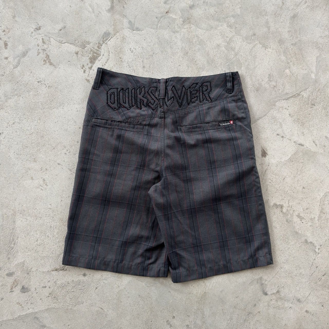 Quiksilver Vintage Quiksilver Y2K Embroidered Shorts Goth Skater Grunge Size US 32 / EU 48 - 1 Thumbnail