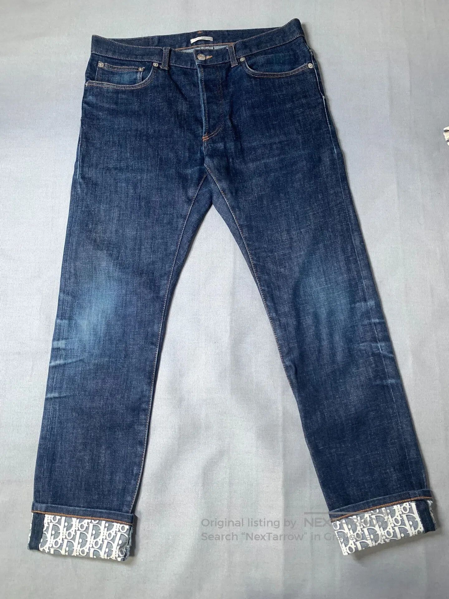 Dior Dior Jeans with Cuff Full Print. Size US 31 - 3 Thumbnail