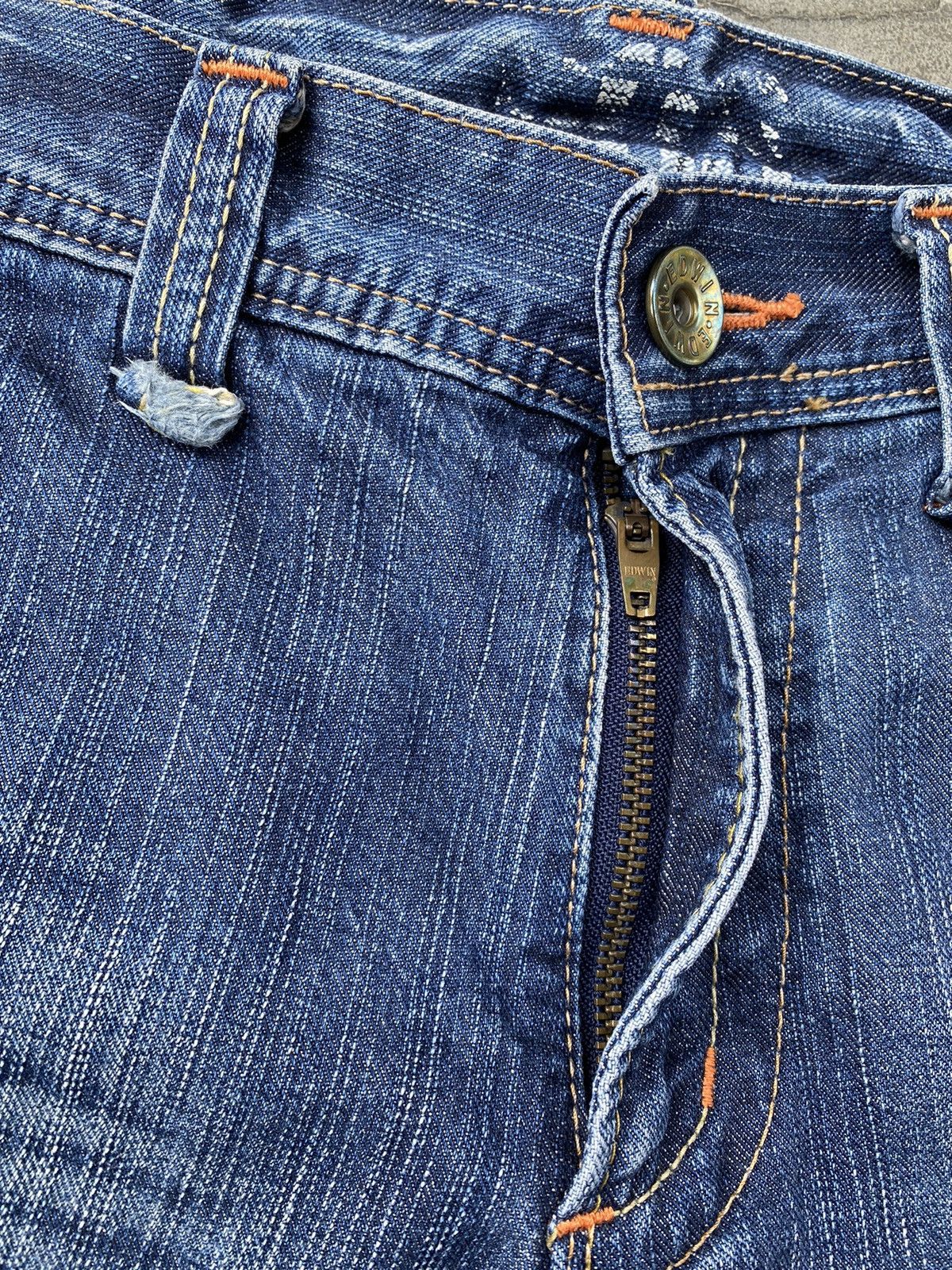 Edwin Vintage Edwin Multi Pocket Distressed Denim Pants Size US 30 / EU 46 - 9 Thumbnail