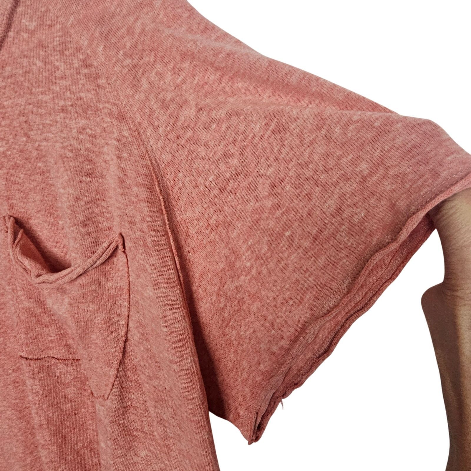 Free People Free People Kyota Slub Tee M Boho Raglan Burnout Slouchy Size M / US 6-8 / IT 42-44 - 5 Thumbnail
