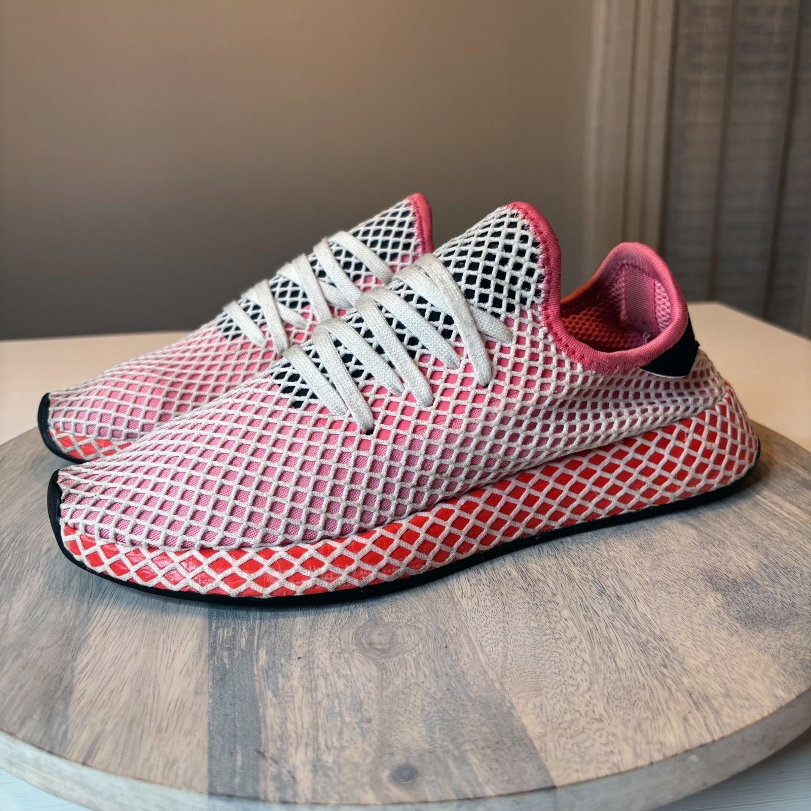 Adidas Adidas Deerupt Runner Grid Sneakers Lightweight Casual Sz 10 Size US 10 / IT 40 - 2 Thumbnail