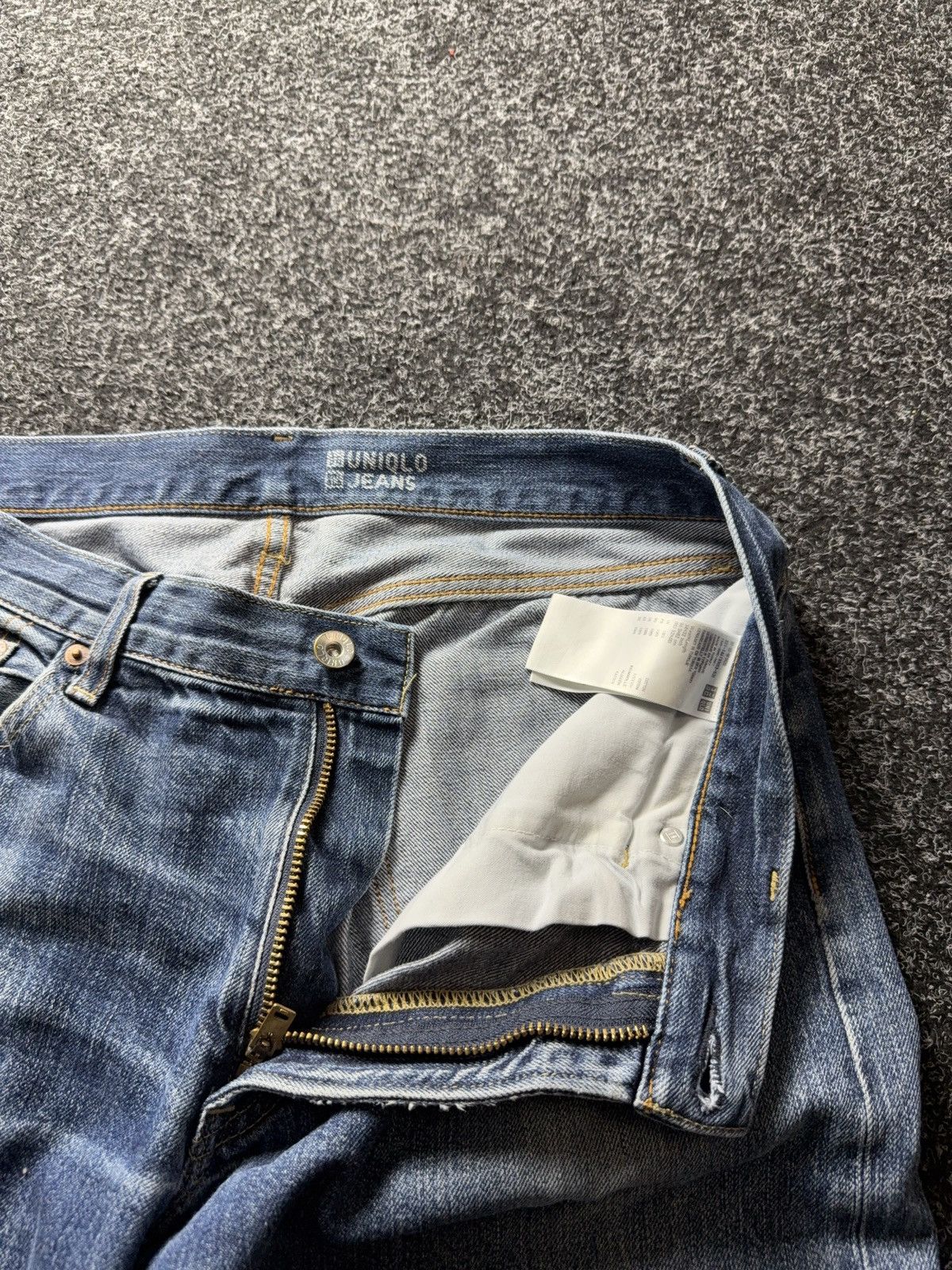 Uniqlo Japanese 00s Y2K UNIQLO Selvedge Regular Fit Jeans Size US 32 / EU 48 - 12 Thumbnail