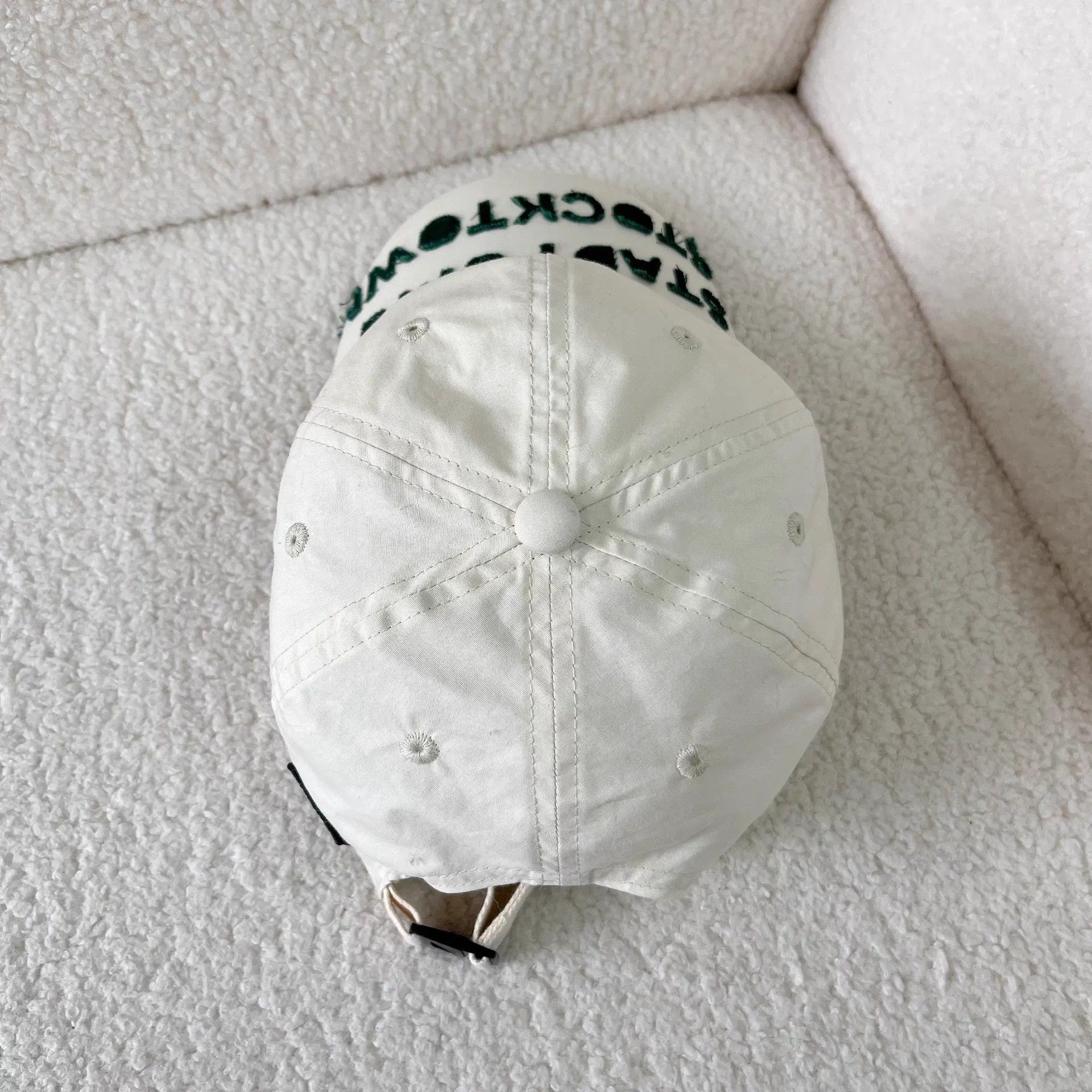 Acne Studios Acne Studios White Baseball Cap Size ONE SIZE - 3 Thumbnail