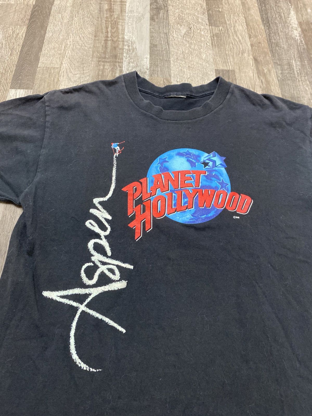 Planet Hollywood Vintage 90’s Planet Hollywood Aspen Single Stitch T shirt Size US L / EU 52-54 / 3 - 2 Thumbnail