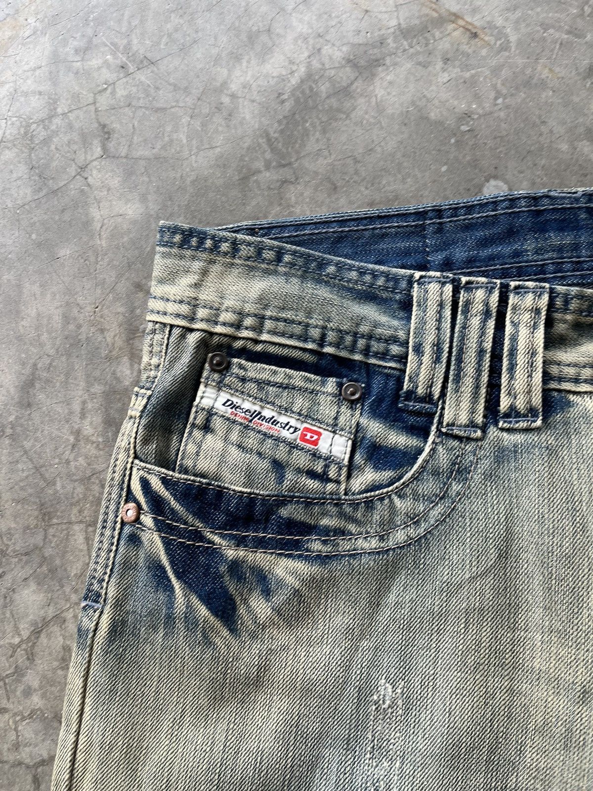 Diesel Distressed Diesel mud wash faded blue jeans Size US 32 / EU 48 - 9 Thumbnail