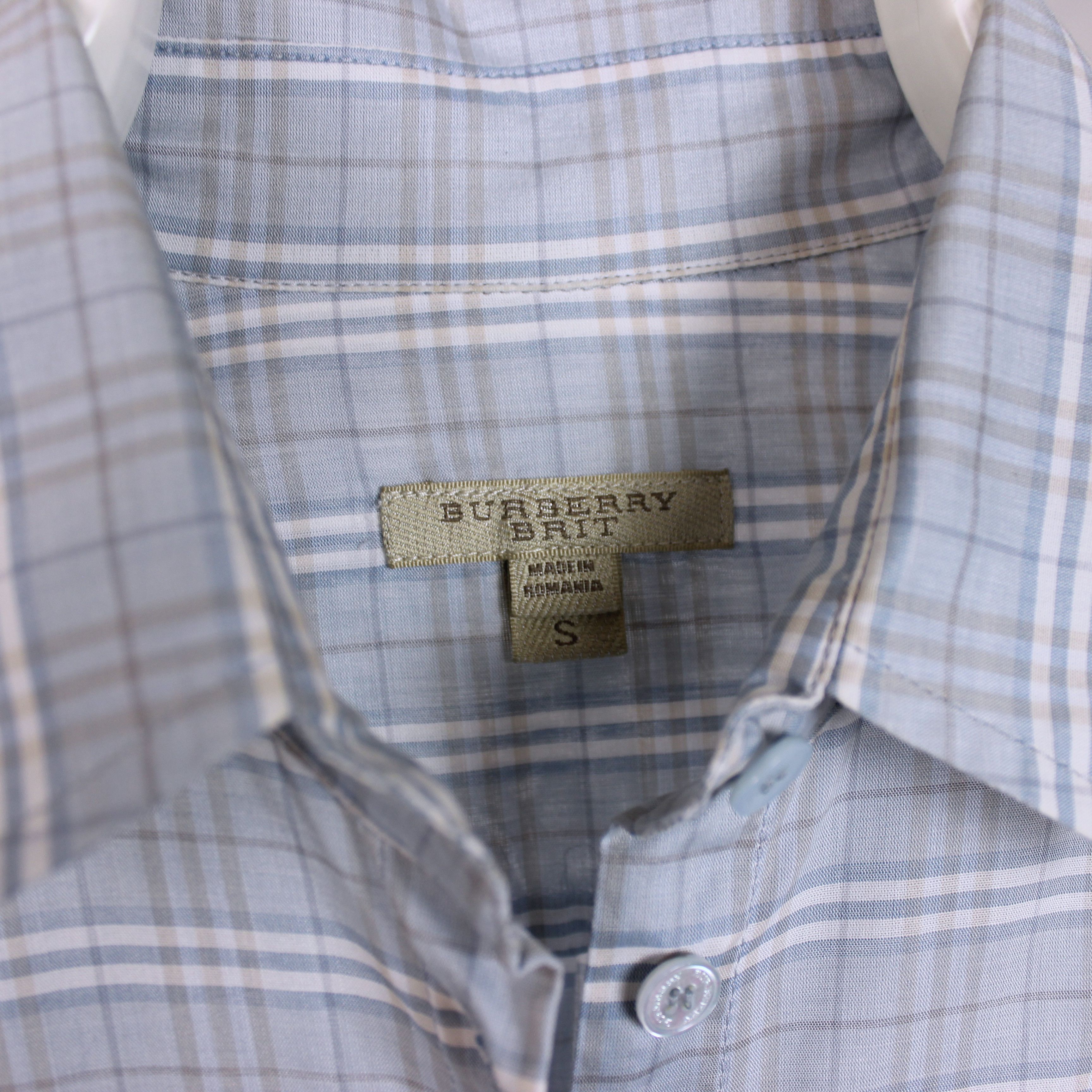 Burberry × Vintage Burberry vintage button ups shirt rarity blue nova S M Size US S / EU 44-46 / 1 - 7 Thumbnail