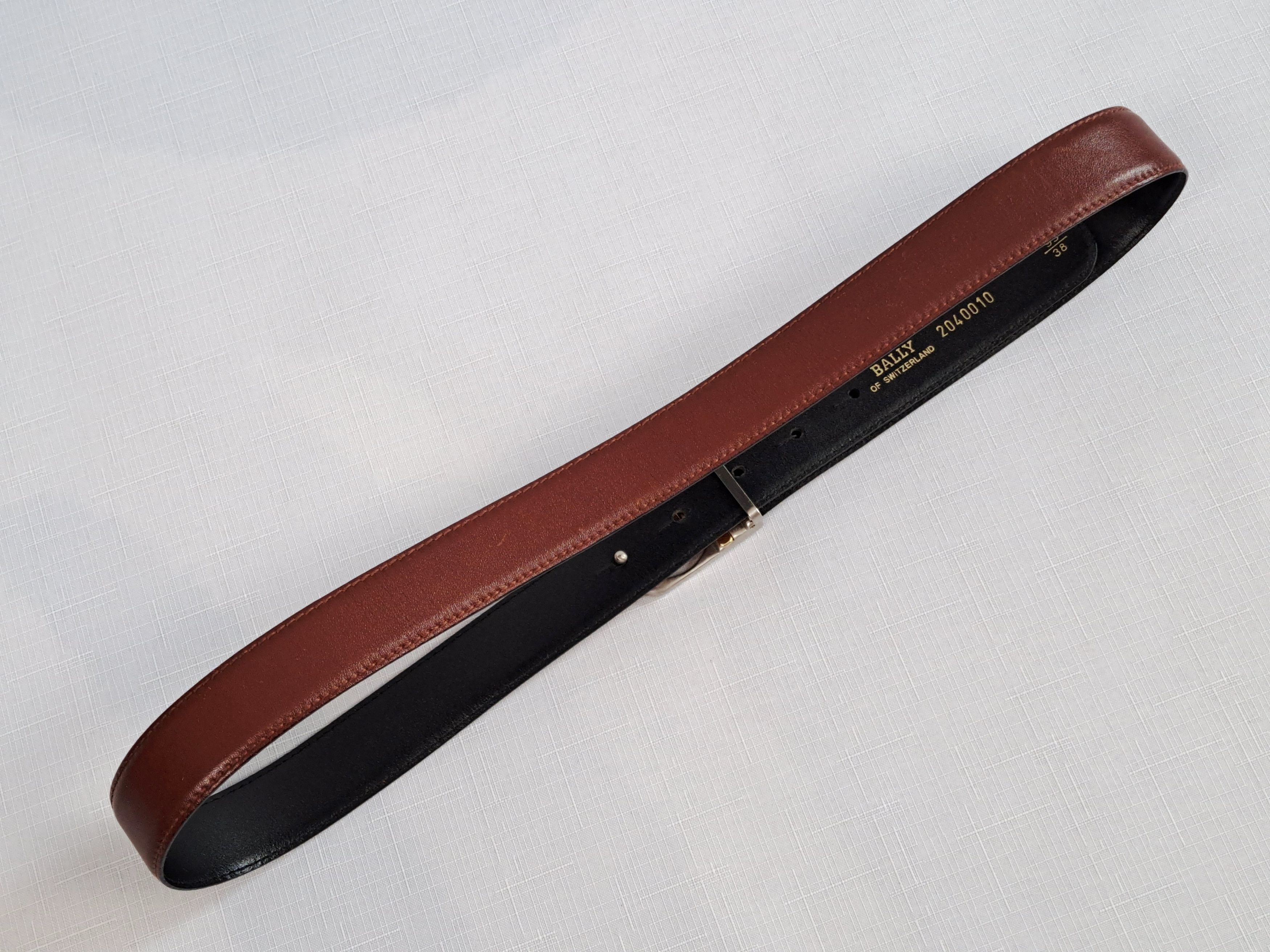 Bally × Vintage Vintage BALLY leather belt. Size ONE SIZE - 6 Thumbnail