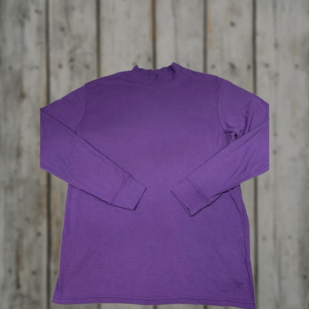 Vintage VINTAGE DRIFIRE Shirt Mens XL Purple Flame Resistant FR Long Sleeve Moisture Wicking USA Size US XL / EU 56 / 4 - 1 Thumbnail