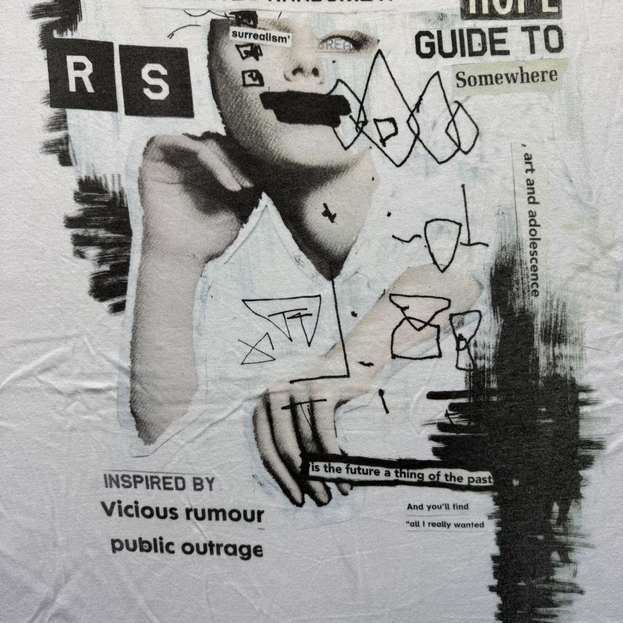 Raf by Raf Simons RAF by raf Simons 2000s observes randomly Tshirt white Size US L / EU 52-54 / 3 - 2 Thumbnail