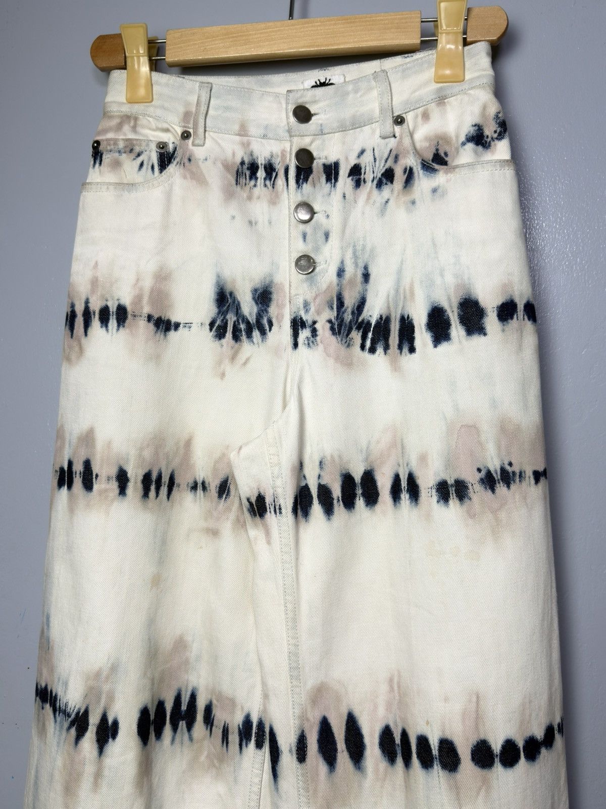 Dior Dior Tie Dye Denim Wide Leg Size 26" / US 2 / IT 38 - 3 Thumbnail