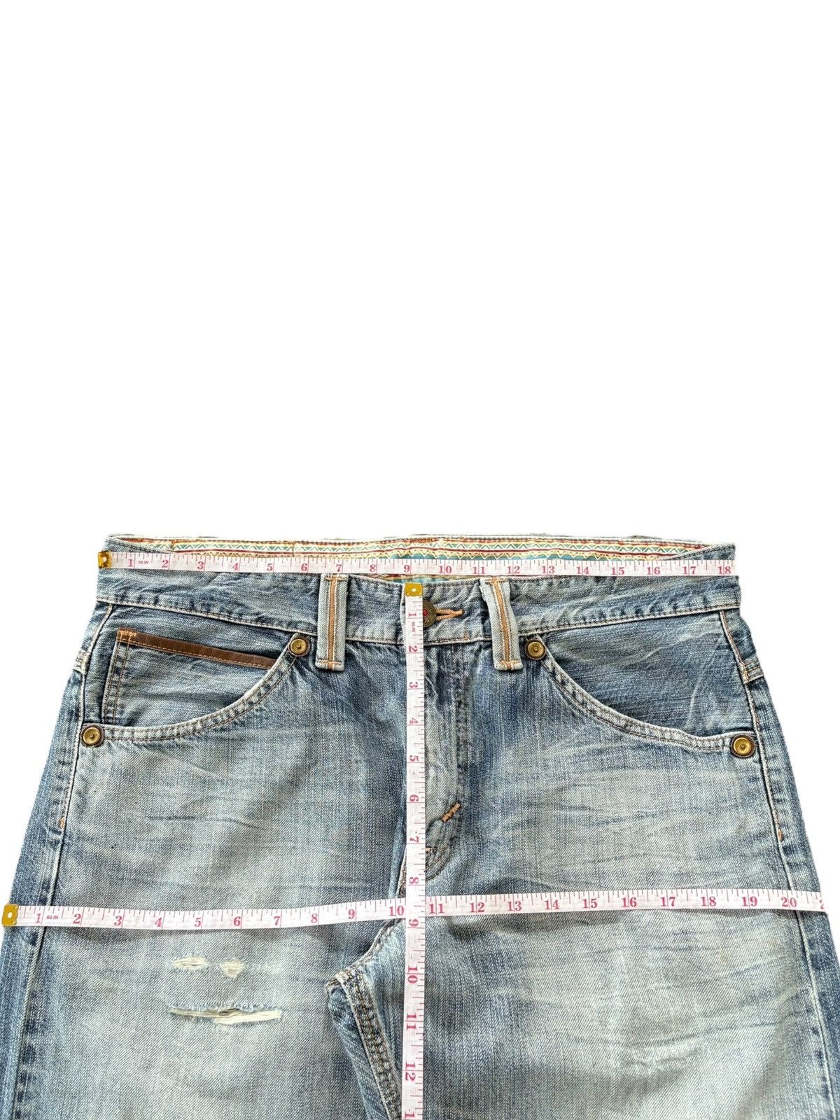 Edwin Exclusive Vintage Edwin Faded Distressed Baggy Jeans Size US 36 / EU 52 - 11 Thumbnail