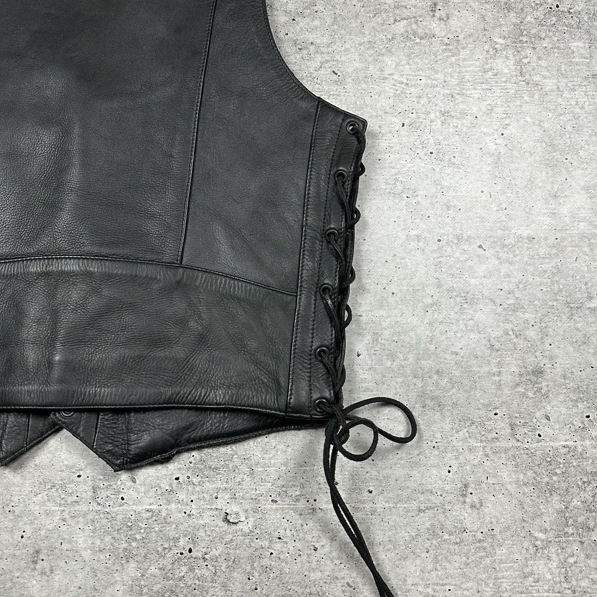 Genuine Leather Vintage Genuine Leather Vest Motorcycle Black Men’s Size 52 Size US L / EU 52-54 / 3 - 15 Thumbnail