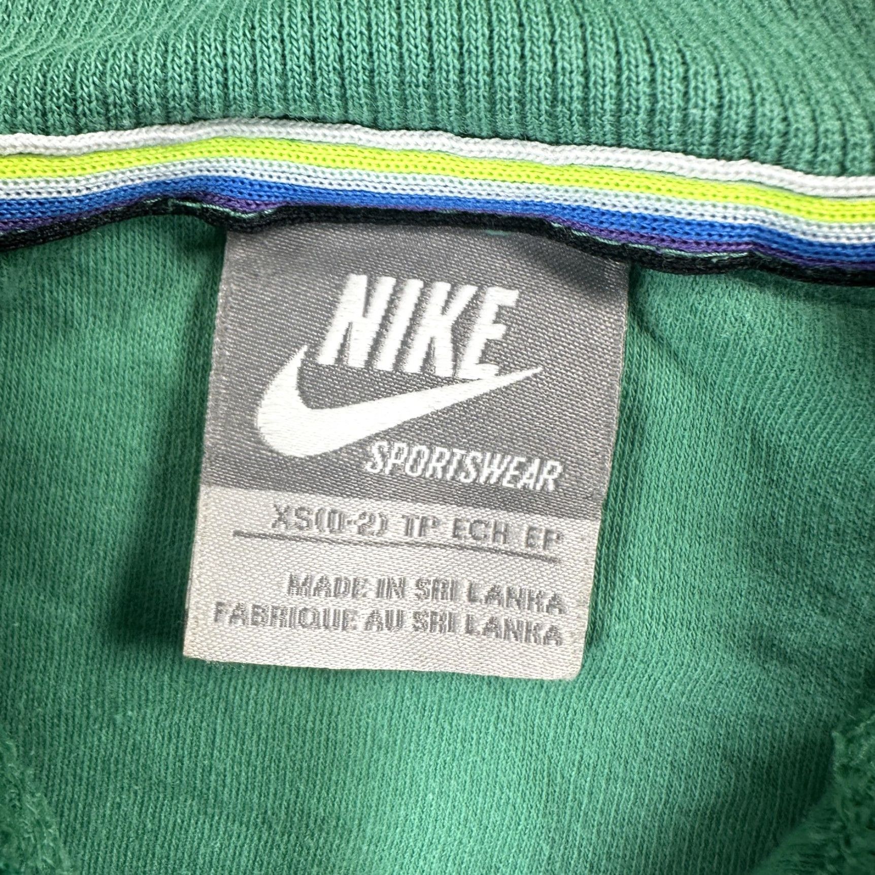 Nike Nike Sportswear Sweatshirt Womens XS Green Full Zip High Neck Size XS / US 0-2 / IT 36-38 - 2 Thumbnail