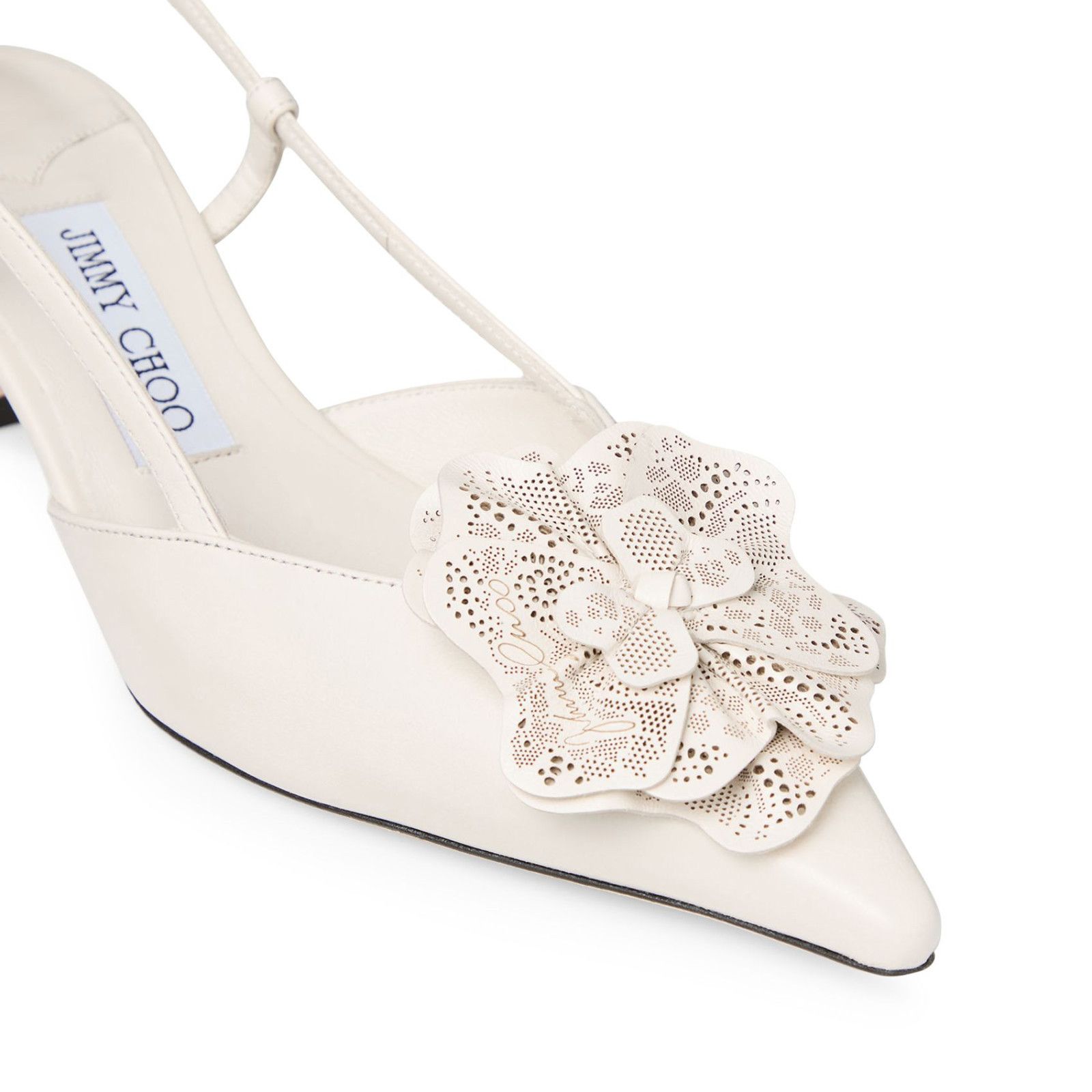 JIMMY CHOO Mimmi 50mm Latte Slingback Pumps New & Authentic