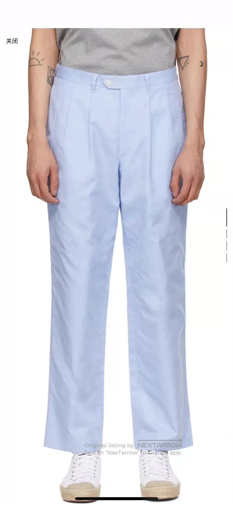 Junya Watanabe CDG Junya Watanabe Blue Chino Pants 2020. Size US 26 / EU 42 - 3 Thumbnail