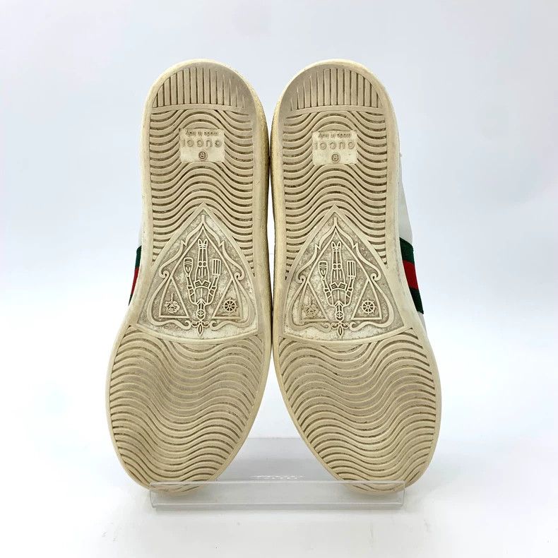 Gucci Gucci Size 35.5 Ace series size 35.5 white love pattern re Size US 5 / EU 37 - 5 Thumbnail