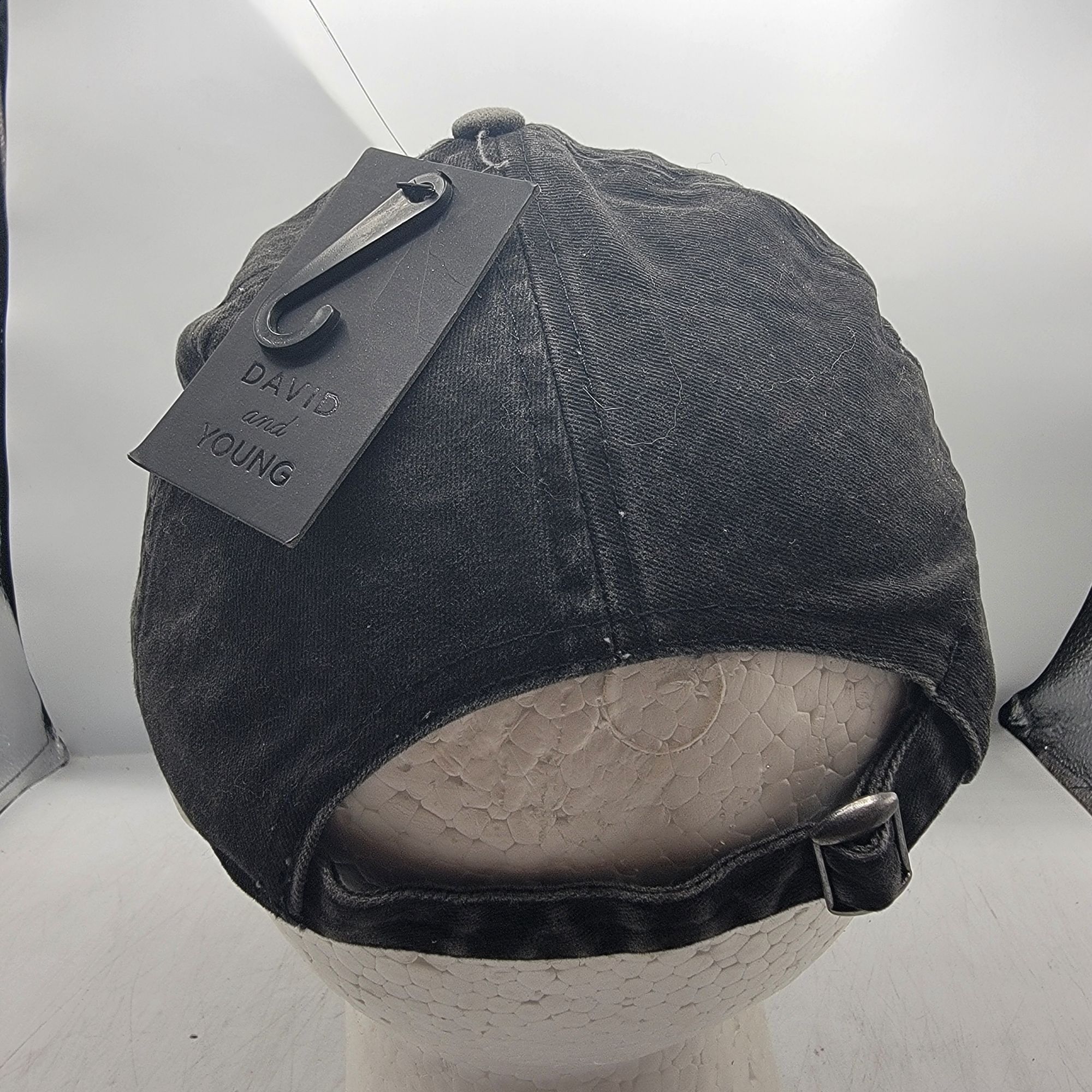 Other Football Mom Distressed Hat Cap David & Young Black Cotton A Size ONE SIZE - 3 Thumbnail