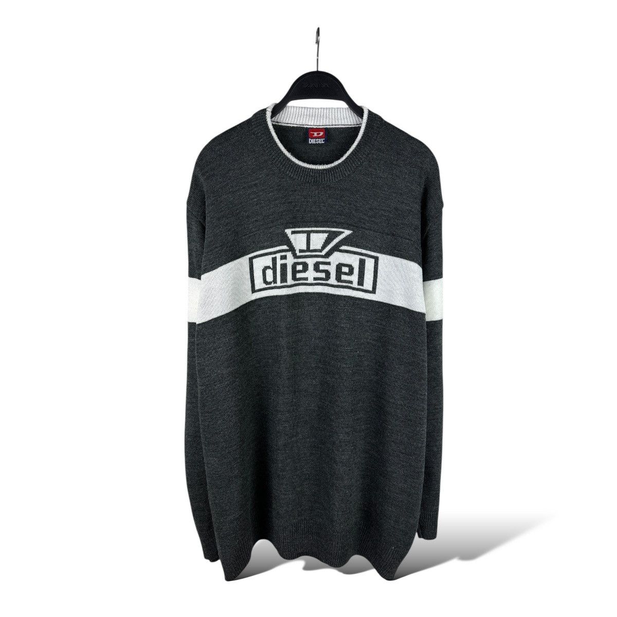 Diesel Vintage Y2K Diesel Baggy Knit Sweater Big Logo Size US L / EU 52-54 / 3 - 1 Thumbnail