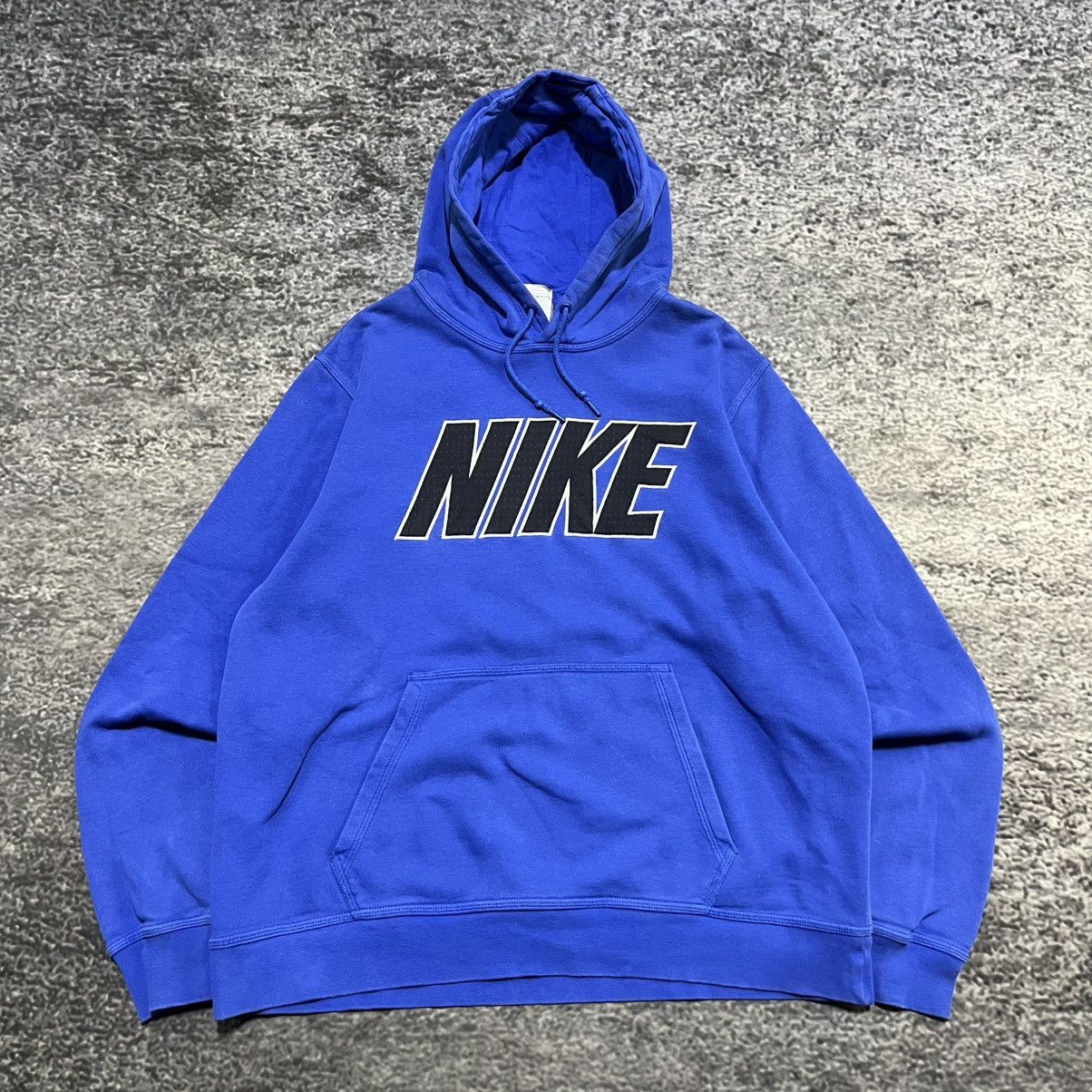 Nike Vintage Nike Spellout Logo Skater Hoodie Sweatshirt Large Size US L / EU 52-54 / 3 - 3 Thumbnail