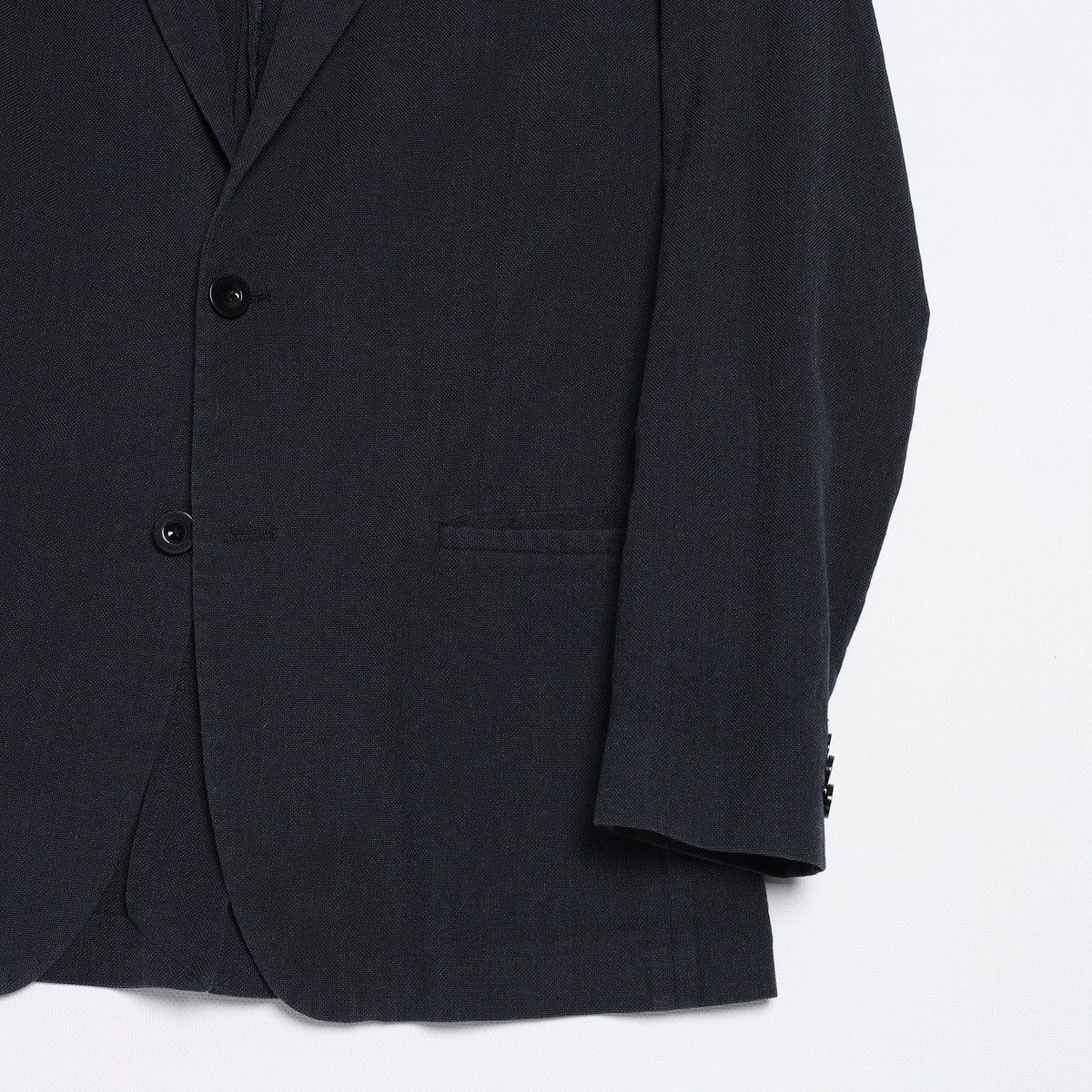 Maison Margiela Maison Martin Margiela Navy Cotton Silk Blazer Jacket Size 40R - 6 Thumbnail
