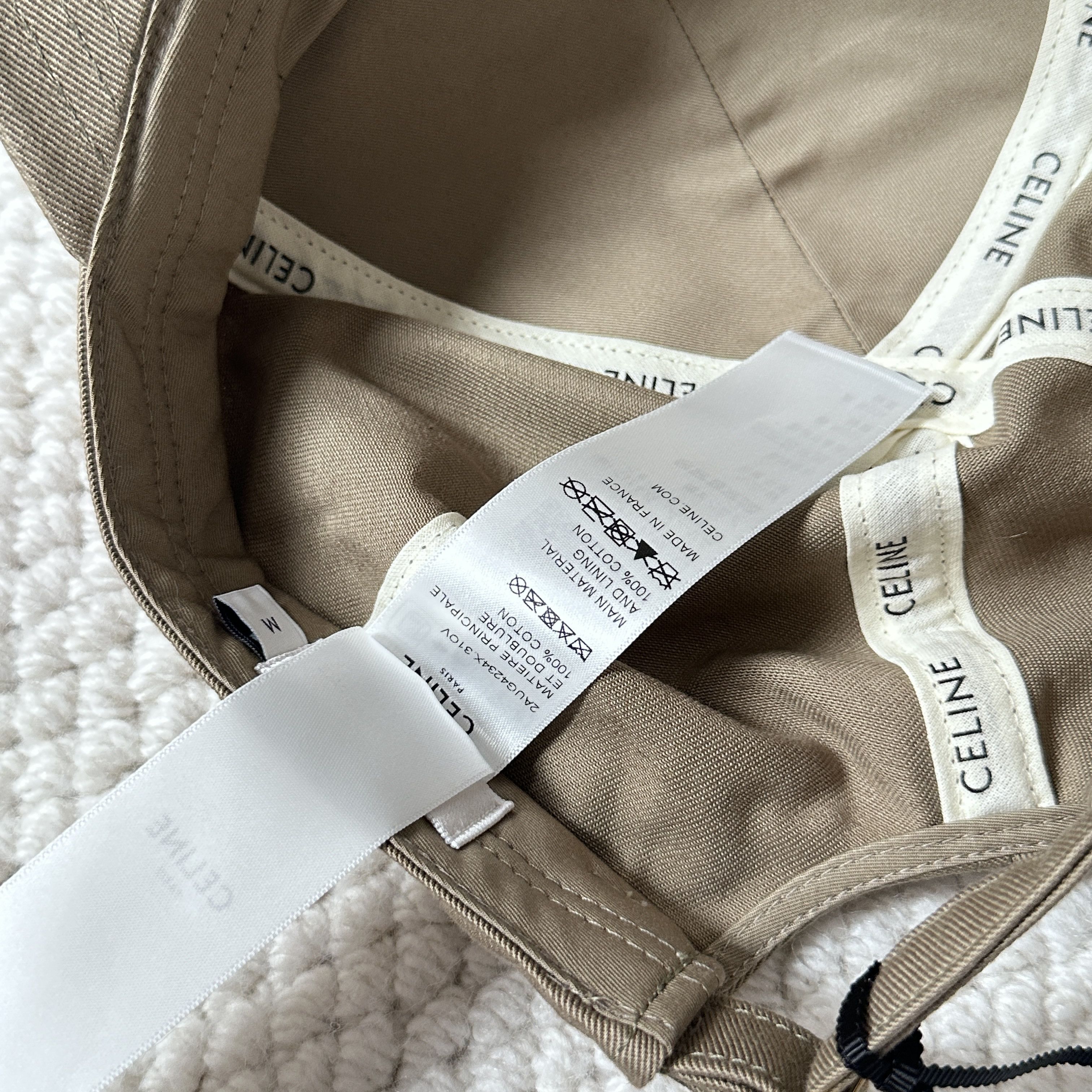 Celine CELINE Triomphe Baseball Cap In Cotton OLIVE Size ONE SIZE - 8 Thumbnail