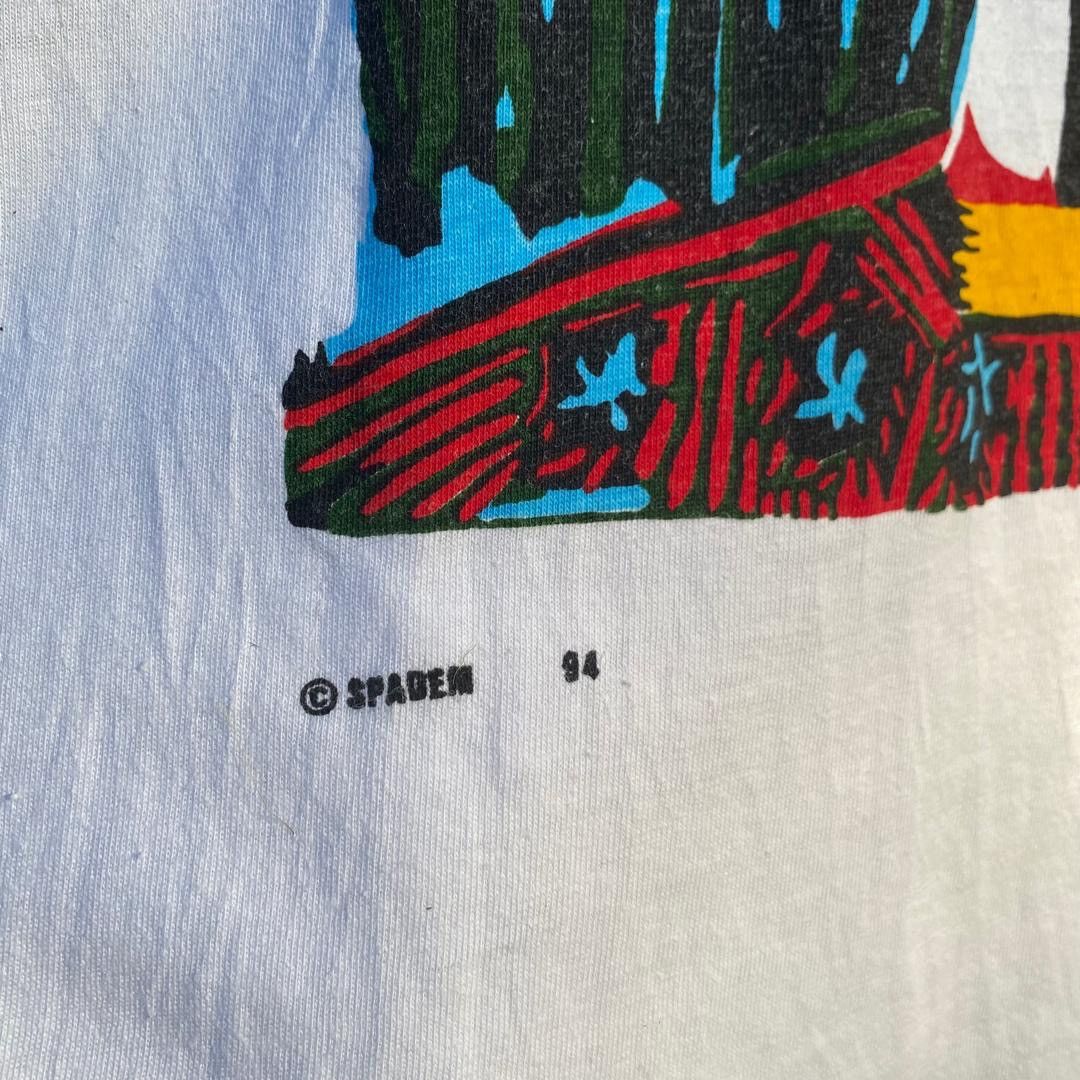 Vintage Thrashed Vintage 90s Distressed Picasso Spadem Art Tee Size US M / EU 48-50 / 2 - 8 Thumbnail