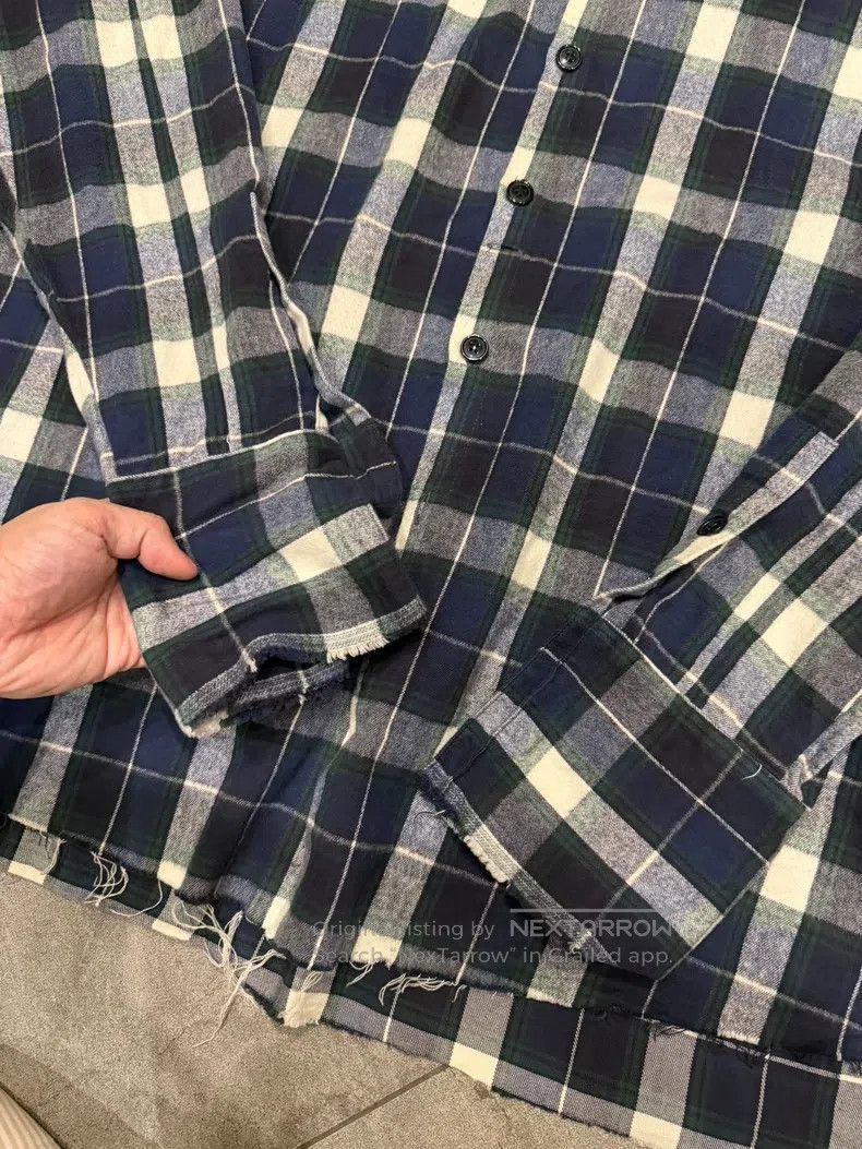 Greg Lauren Greg Lauren Blue green white plaid shirt Size US S / EU 44-46 / 1 - 3 Thumbnail