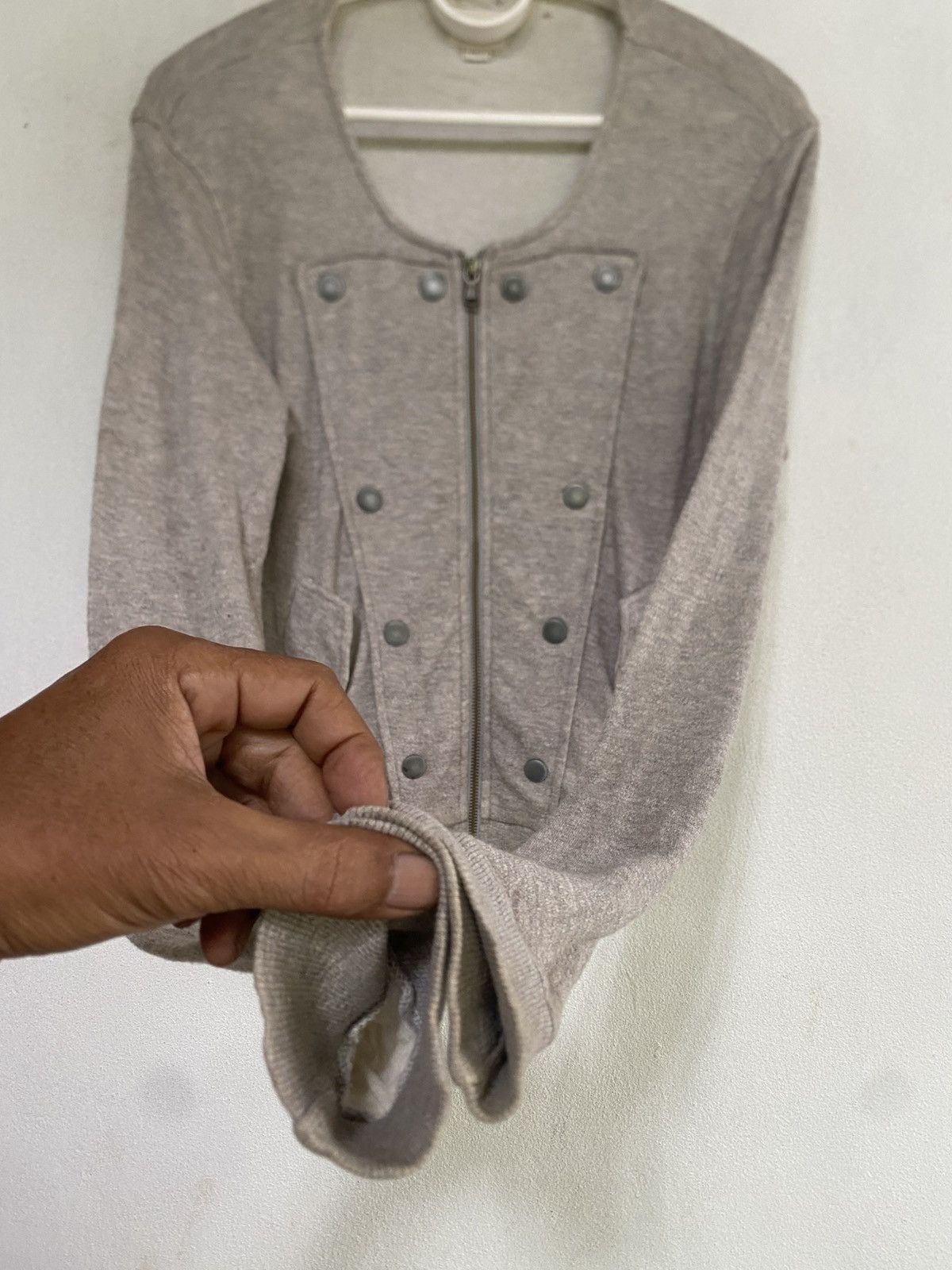 Diesel × Japanese Brand Diesel Crop Top Zip Up Shirt Size S / US 4 / IT 40 - 4 Thumbnail