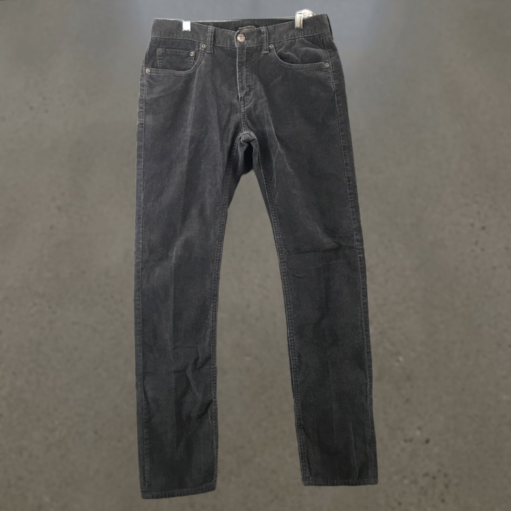 Banana Republic Banana Republic Jeans Skinny Corduroy Mens 32x34 Grey Mid Rise, 5-Pocket Denim Pants 33x33 Inseam 33 Size US 33 - 1 Thumbnail
