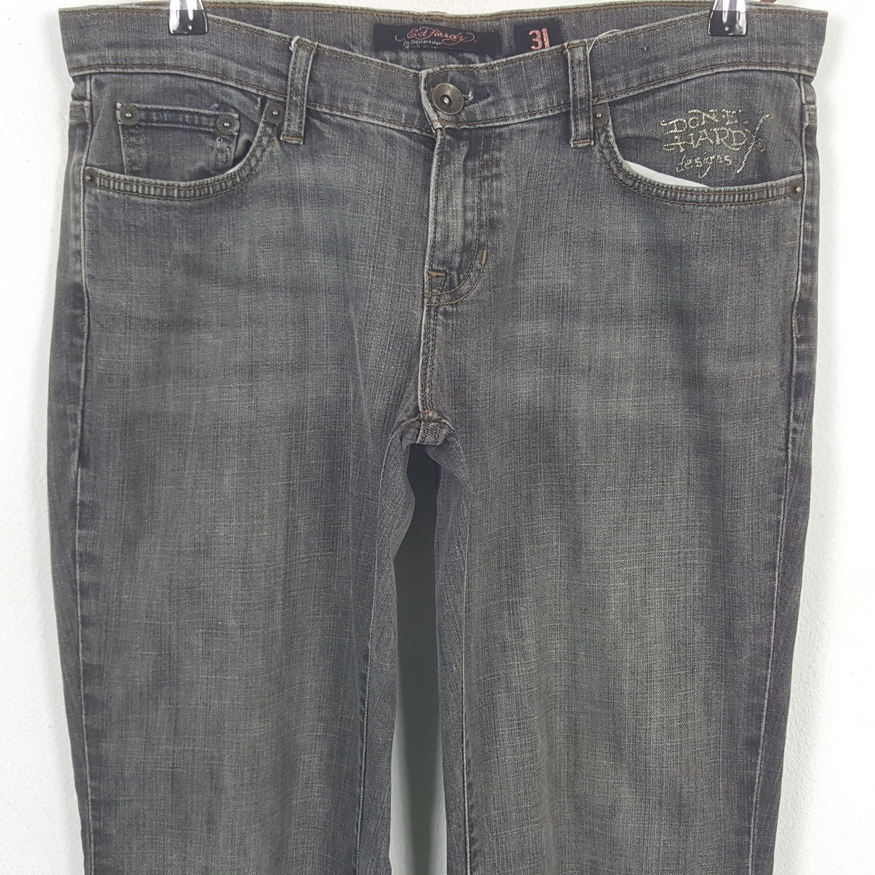 Christian Audigier × Ed Hardy × Vintage Vintage Ed Hardy by Christian Audiger Denim Jeans C280N22 Size US 34 / EU 50 - 5 Thumbnail